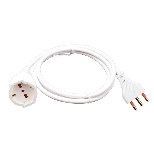 PROLUNGA ECOVA 10 m CON SPINA 16A 2P+T E PRESA UNIVERSALE P40 SEZIONE 3x1 mm² BIANCA | Tecnomat PROLUNGA ECOVA 10 m CON SPINA 16A 2P+T E PRESA UNIVERSALE P40 SEZIONE 3x1 mm² BIANCA | Tecnomat