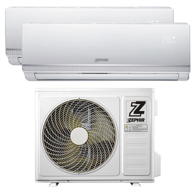 CONDIZIONATORE ZEPHIR DUAL 9000+9000 BTU EER 3,3 COP 3,9 WIFI A++/A+ | Tecnomat CONDIZIONATORE ZEPHIR DUAL 9000+9000 BTU EER 3,3 COP 3,9 WIFI A++/A+ | Tecnomat