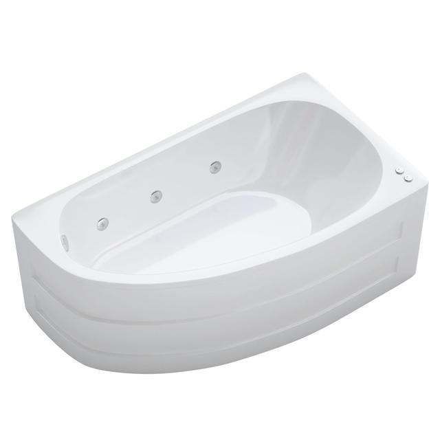 VASCA IDROMASSAGGIO LUXTONE BN129 160x90 cm DESTRA IN ACRILICO BIANCA PANNELLO ANGOLARE | Tecnomat VASCA IDROMASSAGGIO LUXTONE BN129 160x90 cm DESTRA IN ACRILICO BIANCA PANNELLO ANGOLARE - 2 | Tecnomat