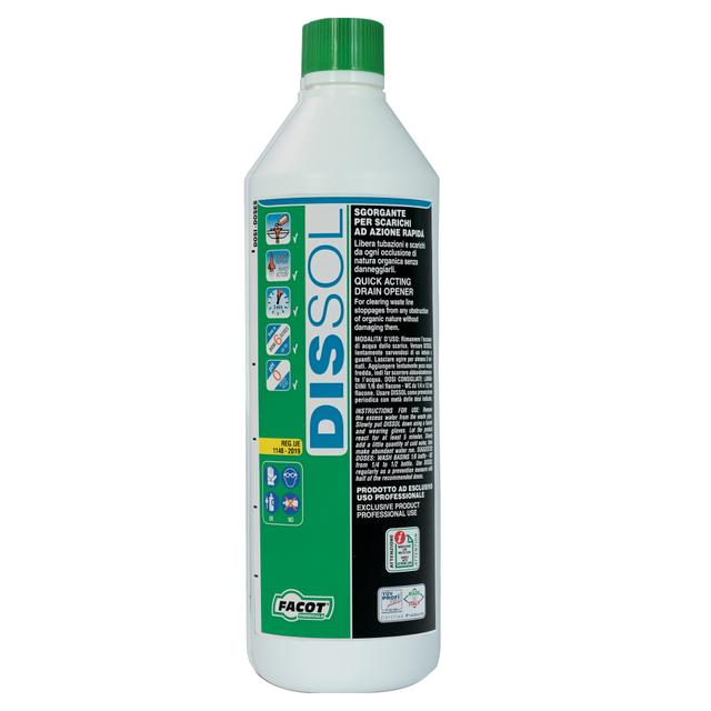 DISOTTURANTE ACIDO FACOT DISSOL PROFESSIONALE PER TUBI DI SCARICO 6 FLACONI | Tecnomat DISOTTURANTE ACIDO FACOT DISSOL PROFESSIONALE PER TUBI DI SCARICO 6 FLACONI - 2 | Tecnomat