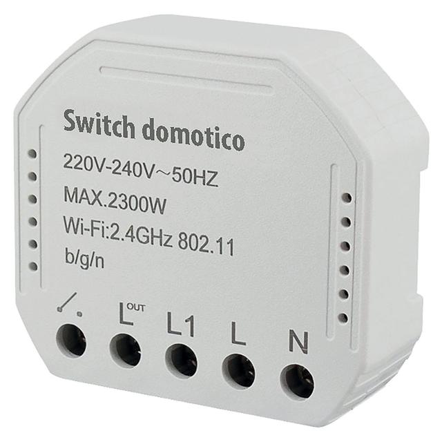 SWITCH DOMOTICO DEVIATORE-INTERRUTTORE WI-FI POTENZA MASSIMA 230W CON ALEXA E GOOGLE HOME | Tecnomat SWITCH DOMOTICO DEVIATORE-INTERRUTTORE WI-FI POTENZA MASSIMA 230W CON ALEXA E GOOGLE HOME | Tecnomat