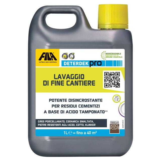 DISINCROSTANTE ACIDO DETERDEK PRO 1l PER RESIDUI CEMENTIZI | Tecnomat DISINCROSTANTE ACIDO DETERDEK PRO 1l PER RESIDUI CEMENTIZI | Tecnomat