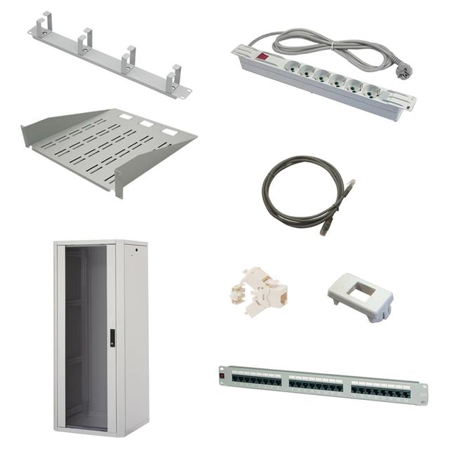 ARMADIO DA PAVIMENTO CAT6 FANTON 24 UNITA' COMPLETO DI ACCESSORI 600x600x1200 mm | Tecnomat ARMADIO DA PAVIMENTO CAT6 FANTON 24 UNITA' COMPLETO DI ACCESSORI 600x600x1200 mm - 2 | Tecnomat