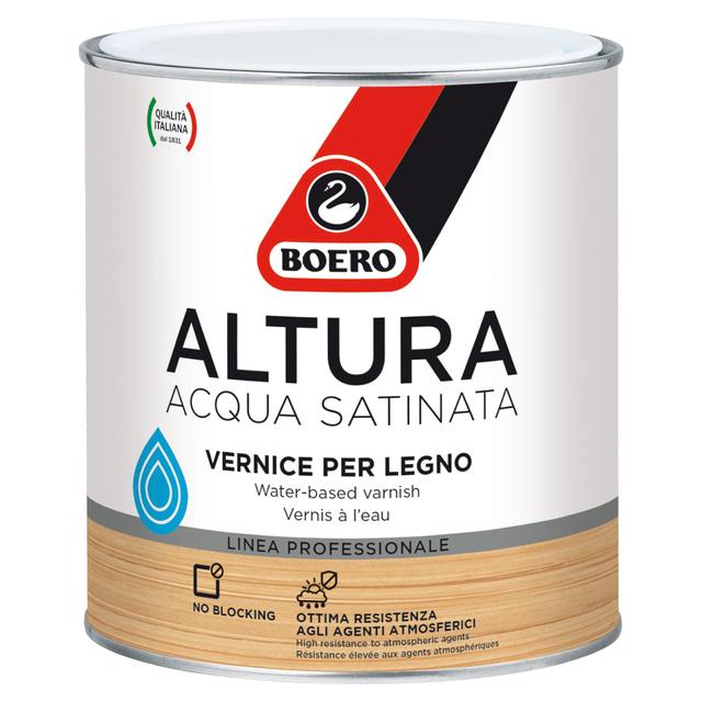 VERNICE LEGNO TRASPARENTE BOERO RN 2,5 l ALTURA SATINATA BASE ACQUA 11-13 m²/l per mano | Tecnomat VERNICE LEGNO TRASPARENTE BOERO RN 2,5 l ALTURA SATINATA BASE ACQUA 11-13 m²/l per mano | Tecnomat