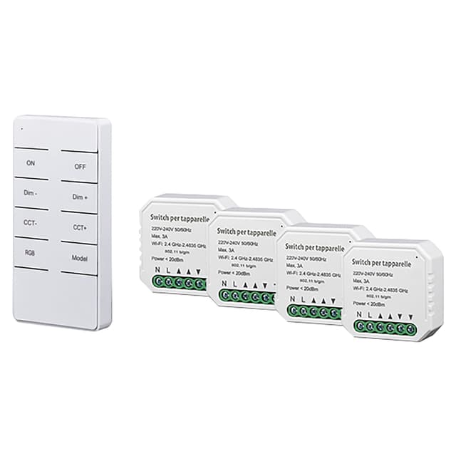 KIT PROXE 4 TAPPARELLE CONNESSE Wi-Fi TUYA 230V CON TELECOMANDO SISTEMI VOCALI GOOGLE ALEXA | Tecnomat KIT PROXE 4 TAPPARELLE CONNESSE Wi-Fi TUYA 230V CON TELECOMANDO SISTEMI VOCALI GOOGLE ALEXA - 2 | Tecnomat