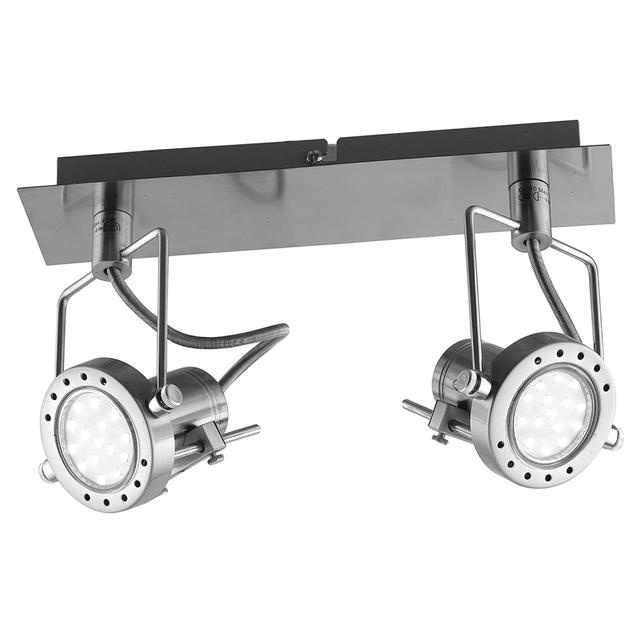 BARRA 2 FARETTI INTEC TECHNO IN METALLO CON LAMPADINE LED SMD GU10 2x5W | Tecnomat BARRA 2 FARETTI INTEC TECHNO IN METALLO CON LAMPADINE LED SMD GU10 2x5W | Tecnomat