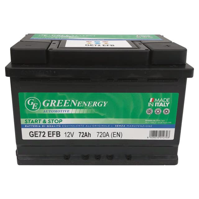 BATTERIA AUTO 72 Ah START & STOP EFB GE ENERGY SPUNTO 720 A 275x175x190 mm PESO 17,8 kg | Tecnomat BATTERIA AUTO 72 Ah START & STOP EFB GE ENERGY SPUNTO 720 A 275x175x190 mm PESO 17,8 kg - 2 | Tecnomat