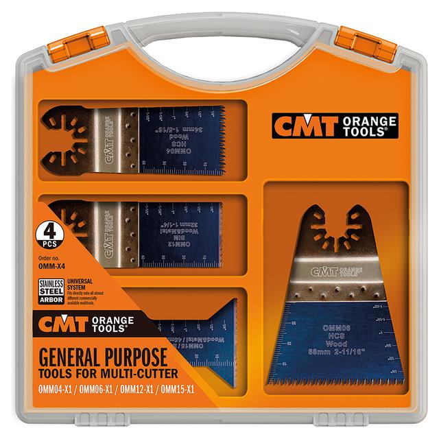 SET 4 LAME CMT ORANGE OMM-X4 PER UTENSILE MULTIFUNZIONE PER LEGNO PLASTICA CARTONGESSO | Tecnomat SET 4 LAME CMT ORANGE OMM-X4 PER UTENSILE MULTIFUNZIONE PER LEGNO PLASTICA CARTONGESSO - 2 | Tecnomat