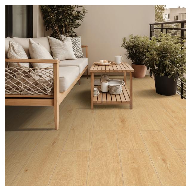 PAVIMENTO ESTERNO OAK MIELE 20,2x80,2x0,74 cm (PEI 4/5) R11 GRES PORCELLANATO | Tecnomat PAVIMENTO ESTERNO OAK MIELE 20,2x80,2x0,74 cm (PEI 4/5) R11 GRES PORCELLANATO - 2 | Tecnomat