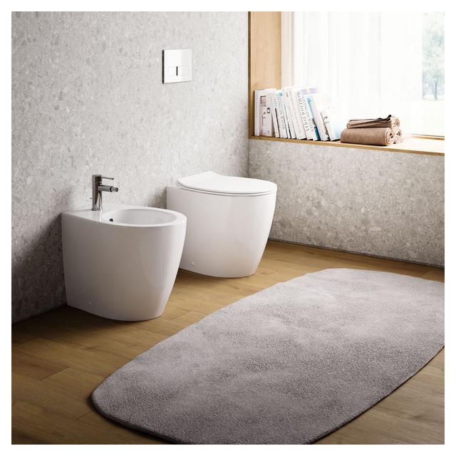 BIDET SERIE NOVEL FILO MURO A TERRA CERAMICA BIANCA | Tecnomat BIDET SERIE NOVEL FILO MURO A TERRA CERAMICA BIANCA | Tecnomat