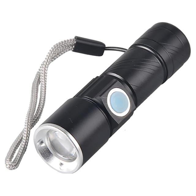 TORCIA LED RICARICABILE FINO A 200 lumen CON ZOOM IN ALLUMINIO CON USB IP55 | Tecnomat TORCIA LED RICARICABILE FINO A 200 lumen CON ZOOM IN ALLUMINIO CON USB IP55 - 2 | Tecnomat