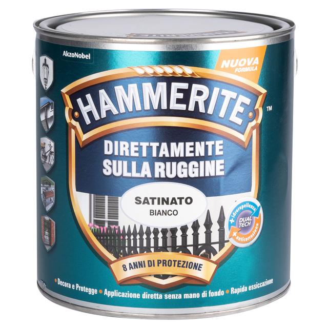 SMALTO ANTIRUGGINE SATINATO HAMMERITE 2,5 l BIANCO 8-10 m² CON 1 l | Tecnomat SMALTO ANTIRUGGINE SATINATO HAMMERITE 2,5 l BIANCO 8-10 m² CON 1 l | Tecnomat