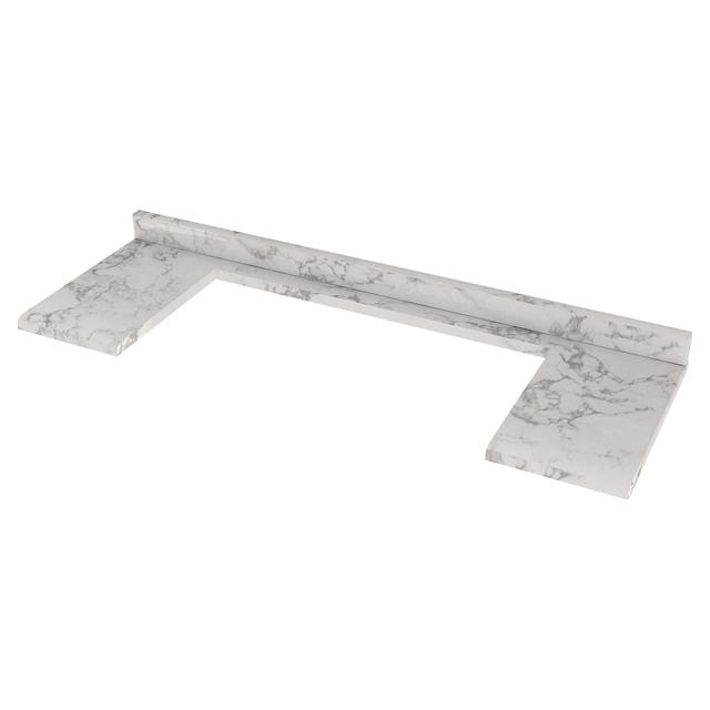 TOP PALACE LAVABO SEMINCASSO IN MARMO DI CARRARA BIANCO E GRIGIO 101x34 cm (LxP) | Tecnomat TOP PALACE LAVABO SEMINCASSO IN MARMO DI CARRARA BIANCO E GRIGIO 101x34 cm (LxP) - 2 | Tecnomat