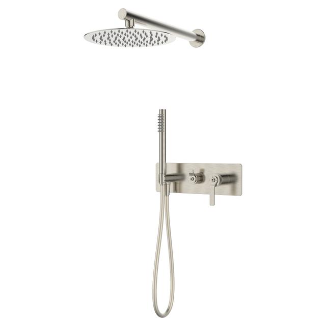 KIT DOCCIA INCASSO ESSEBAGNO MOLETTE INOX PIASTRA E MISCELATORE 2 VIE E PRESA ACQUA | Tecnomat KIT DOCCIA INCASSO ESSEBAGNO MOLETTE INOX PIASTRA E MISCELATORE 2 VIE E PRESA ACQUA | Tecnomat