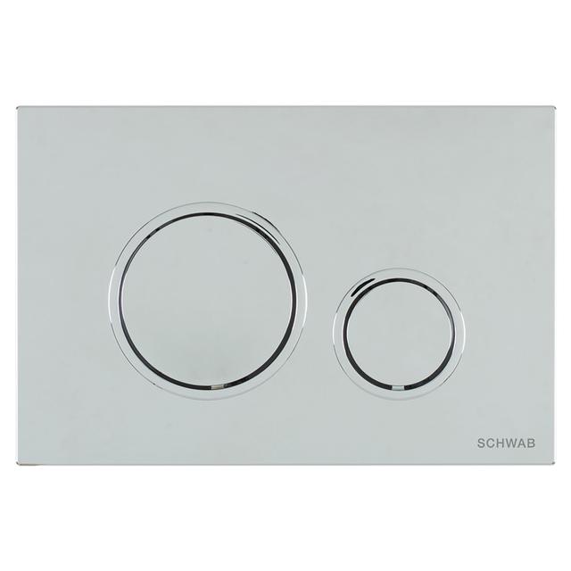 PLACCA WC SCHWAB VELA DUO CROMO LUCIDO DOPPIO FLUSSO PER CASSETTE SERIE 299 | Tecnomat PLACCA WC SCHWAB VELA DUO CROMO LUCIDO DOPPIO FLUSSO PER CASSETTE SERIE 299 - 2 | Tecnomat