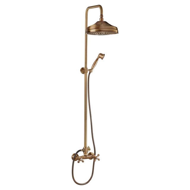 COLONNA DOCCIA MARVEL ALBERTA 1 GETTO BRONZO SOFFIONE OTTONE Ø250 mm RUBINETTO DOCCIA ESTERNO | Tecnomat COLONNA DOCCIA MARVEL ALBERTA 1 GETTO BRONZO SOFFIONE OTTONE Ø250 mm RUBINETTO DOCCIA ESTERNO | Tecnomat