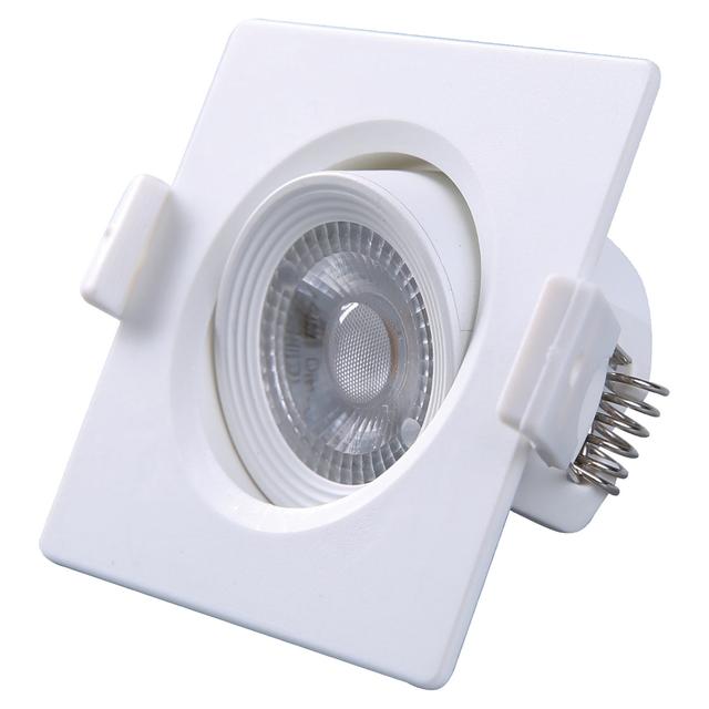 FARETTO INCASSO 3W QUADRATO PLASTICA BIANCO 4000K 230 lumen Ø60 mm (LxLxA) 75x75x45 | Tecnomat FARETTO INCASSO 3W QUADRATO PLASTICA BIANCO 4000K 230 lumen Ø60 mm (LxLxA) 75x75x45 - 2 | Tecnomat