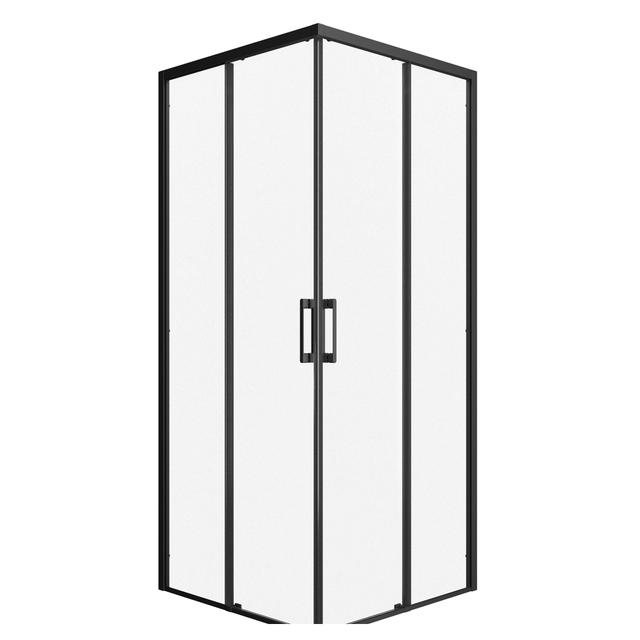 LATO PER ANGOLO FILA (87-89) H 200 cm DESTRA VETRO TRASPARENTE 6 mm PROFILI NERI | Tecnomat LATO PER ANGOLO FILA (87-89) H 200 cm DESTRA VETRO TRASPARENTE 6 mm PROFILI NERI | Tecnomat