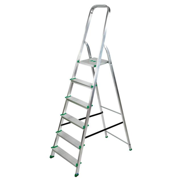 SCALA SELECTA IN ALLUMINIO 6 GRADINI PESO 5,45 kg PORTATA 150 kg ALTEZZA PEDANA 120 cm | Tecnomat SCALA SELECTA IN ALLUMINIO 6 GRADINI PESO 5,45 kg PORTATA 150 kg ALTEZZA PEDANA 120 cm | Tecnomat