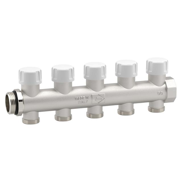 COLLETTORE DETENTORE POLETTI C33 5 VIE 3/4'' EUROKONO INGRESSO 1'' TERMOSTATIZZABILE | Tecnomat COLLETTORE DETENTORE POLETTI C33 5 VIE 3/4'' EUROKONO INGRESSO 1'' TERMOSTATIZZABILE | Tecnomat
