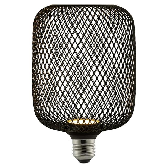 LAMPADINA SUPREMA LED GABBIA E27 3,5W 90 lm 1800K FINITURA NERA DIMMERABILE 100x162mm | Tecnomat LAMPADINA SUPREMA LED GABBIA E27 3,5W 90 lm 1800K FINITURA NERA DIMMERABILE 100x162mm | Tecnomat