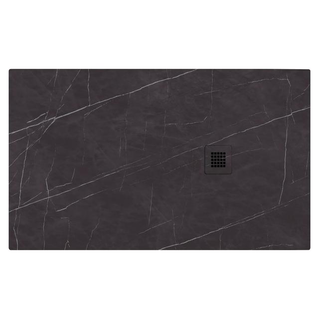 PIATTO DOCCIA SERIE DEKOR IN MARMORESINA PIETRA ANTRACITE 80x140 cm H 2,7 cm PILETTA Ø 90 mm | Tecnomat PIATTO DOCCIA SERIE DEKOR IN MARMORESINA PIETRA ANTRACITE 80x140 cm H 2,7 cm PILETTA Ø 90 mm | Tecnomat