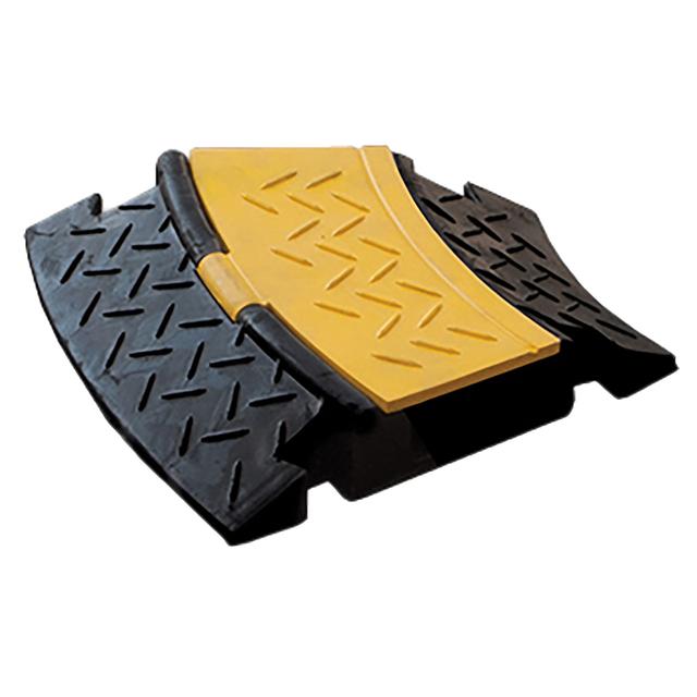 CURVA A 30 GRADI 2 SCOMPARTI L245xH45 mm IN GOMMA GIALLO NERA | Tecnomat CURVA A 30 GRADI 2 SCOMPARTI L245xH45 mm IN GOMMA GIALLO NERA - 2 | Tecnomat