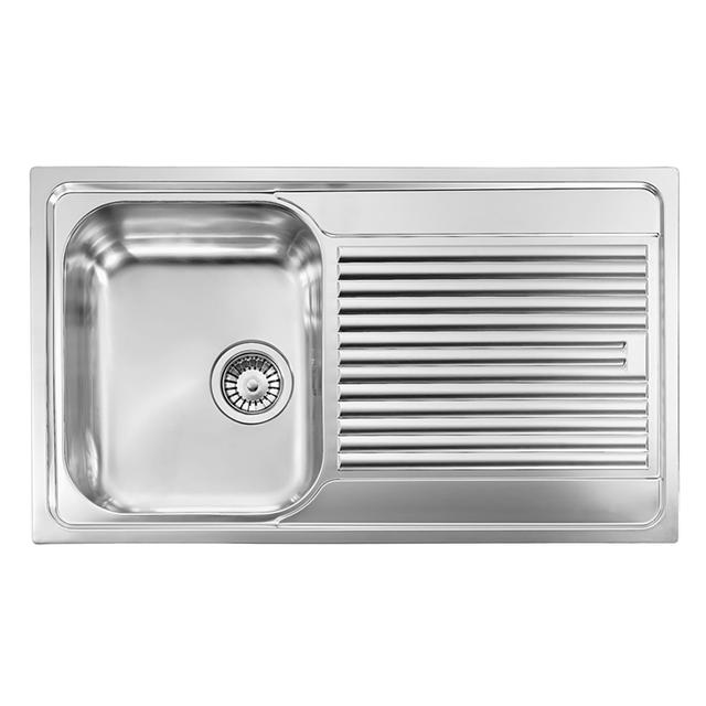 LAVELLO ZENITH 86x50 cm INOX SATINATO 1 VASCA SINISTRA CON SGOCCIOLATOIO PILETTA 3'' | Tecnomat LAVELLO ZENITH 86x50 cm INOX SATINATO 1 VASCA SINISTRA CON SGOCCIOLATOIO PILETTA 3'' | Tecnomat