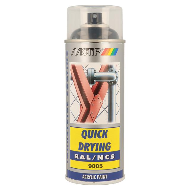 SMALTO SPRAY INDUSTRIAL MOTIP RAL 9005 NERO PROFONDO LUCIDO 400 ml | Tecnomat SMALTO SPRAY INDUSTRIAL MOTIP RAL 9005 NERO PROFONDO LUCIDO 400 ml | Tecnomat