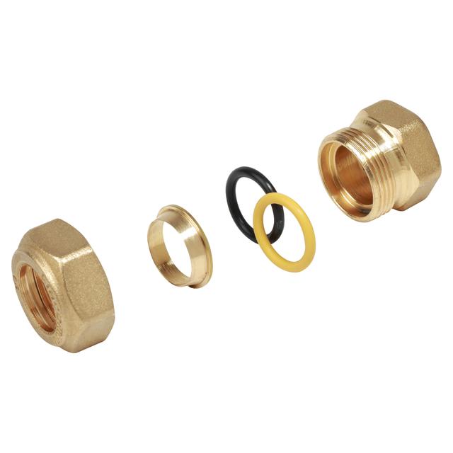 RACCORDO A COMPRESSIONE GIACOMINI DRITTO F 3/4'' x Ø 22 mm TUBO RAME OMOLOGATO ACQUA E GAS | Tecnomat RACCORDO A COMPRESSIONE GIACOMINI DRITTO F 3/4'' x Ø 22 mm TUBO RAME OMOLOGATO ACQUA E GAS - 2 | Tecnomat