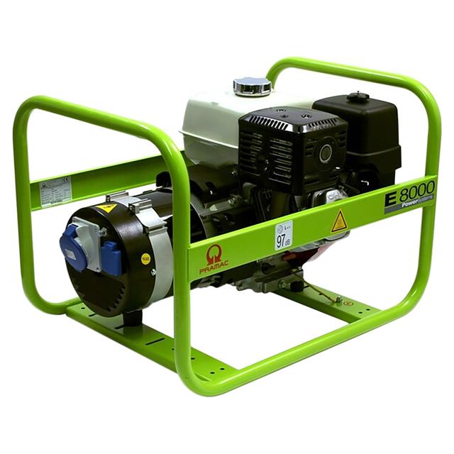 GENERATORE 6400 W PRAMAC MONOFASE E8000 POTENZA CONTINUA 5500 W MOTORE HONDA GX390 BENZINA | Tecnomat GENERATORE 6400 W PRAMAC MONOFASE E8000 POTENZA CONTINUA 5500 W MOTORE HONDA GX390 BENZINA - 2 | Tecnomat