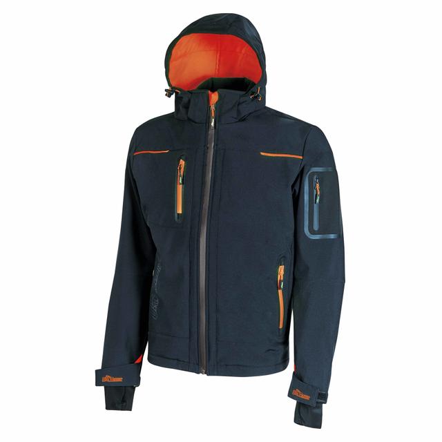 GIACCA SOFT SHELL SPACE U-POWER TAGLIA M COLORE BLU CON CAPPUCCIO E ZIP IMPERMEABILE | Tecnomat GIACCA SOFT SHELL SPACE U-POWER TAGLIA M COLORE BLU CON CAPPUCCIO E ZIP IMPERMEABILE | Tecnomat