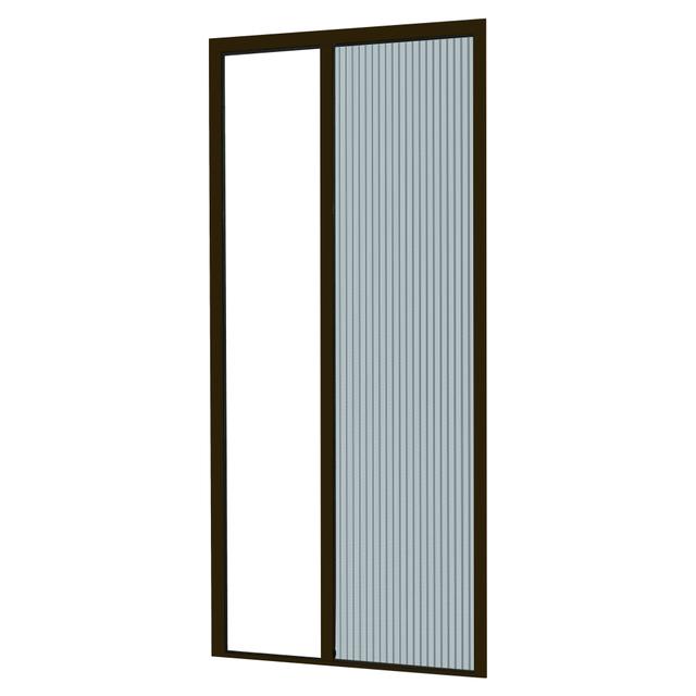 KIT ZANZARIERA PLISSE' MARRONE RAL 8017 PER PORTA FINESTRA 105x240 cm (LxH) | Tecnomat KIT ZANZARIERA PLISSE' MARRONE RAL 8017 PER PORTA FINESTRA 105x240 cm (LxH) - 2 | Tecnomat