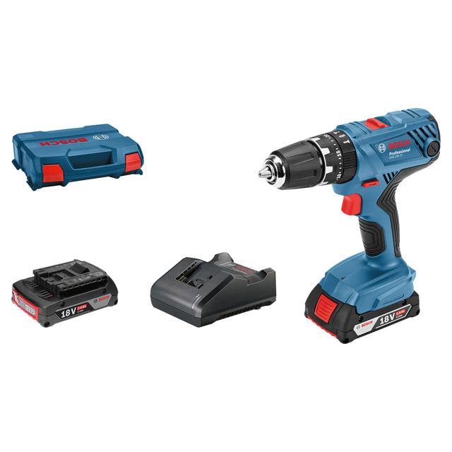 TRAPANO BATTENTE BOSCH 18 V GSB 18V-21 2 BATTERIE LITIO 2 Ah PESO 1,2kg | Tecnomat TRAPANO BATTENTE BOSCH 18 V GSB 18V-21 2 BATTERIE LITIO 2 Ah PESO 1,2kg | Tecnomat