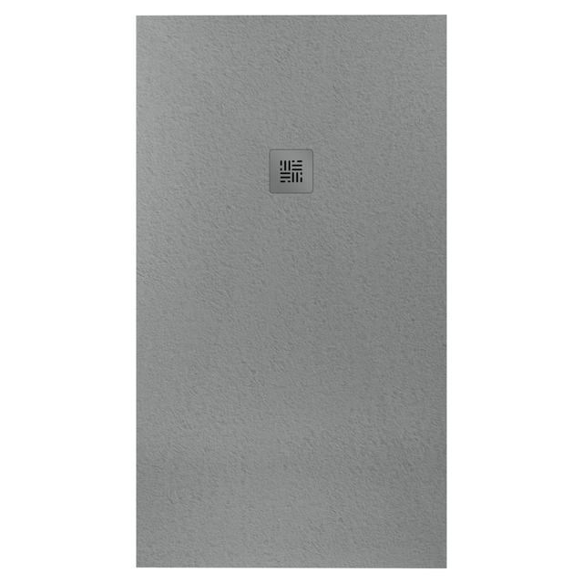 PIATTO DOCCIA NATURE EFFETTO PIETRA IN MARMORESINA GRIGIO 80x100 cm H 2,5 cm PILETTA Ø 90 mm | Tecnomat PIATTO DOCCIA NATURE EFFETTO PIETRA IN MARMORESINA GRIGIO 80x100 cm H 2,5 cm PILETTA Ø 90 mm - 2 | Tecnomat