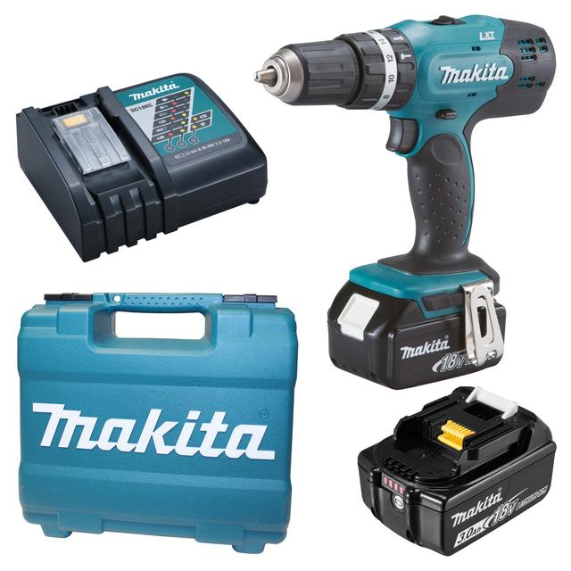 TRAPANO BATTENTE MAKITA 18 V DHP453RFE 2 BATTERIE LITIO 3,0 Ah PESO 1,9 kg | Tecnomat TRAPANO BATTENTE MAKITA 18 V DHP453RFE 2 BATTERIE LITIO 3,0 Ah PESO 1,9 kg | Tecnomat