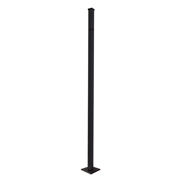 MONTANTE IN FERRO PREFORATO CON PIASTRA PER ANGOLO PER RECINZIONI 30x30 mm H 1106 mm | Tecnomat MONTANTE IN FERRO PREFORATO CON PIASTRA PER ANGOLO PER RECINZIONI 30x30 mm H 1106 mm - 2 | Tecnomat