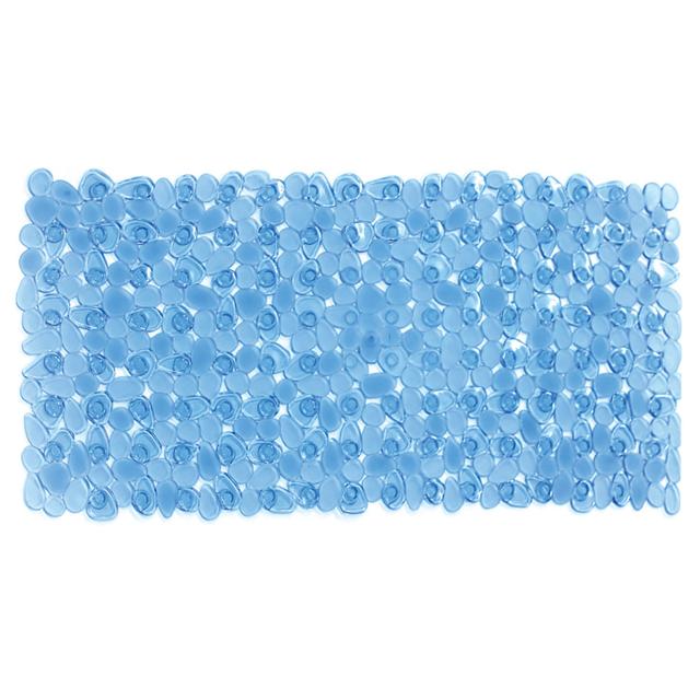 TAPPETO DOCCIA VASCA STONES RETTANGOLARE 36x91 cm ANTISCIVOLO IN VINILE TRASPARENTE CELESTE | Tecnomat TAPPETO DOCCIA VASCA STONES RETTANGOLARE 36x91 cm ANTISCIVOLO IN VINILE TRASPARENTE CELESTE - 2 | Tecnomat