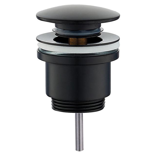 PILETTA LAVABO BIDET CLICK CLACK TECOM UNIVERSALE 1''1/4 IN OTTONE NERO TAPPO TONDO | Tecnomat PILETTA LAVABO BIDET CLICK CLACK TECOM UNIVERSALE 1''1/4 IN OTTONE NERO TAPPO TONDO | Tecnomat