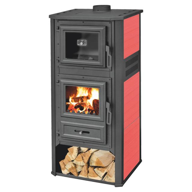 STUFA LEGNA BLIST ROMA G 12,1 kW CON FORNO BORDEAUX | Tecnomat STUFA LEGNA BLIST ROMA G 12,1 kW CON FORNO BORDEAUX | Tecnomat