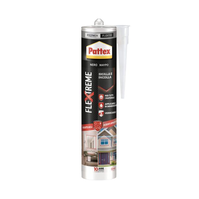 ADESIVO POLIMERICO PATTEX NERO 280 ml | Tecnomat ADESIVO POLIMERICO PATTEX NERO 280 ml - 2 | Tecnomat