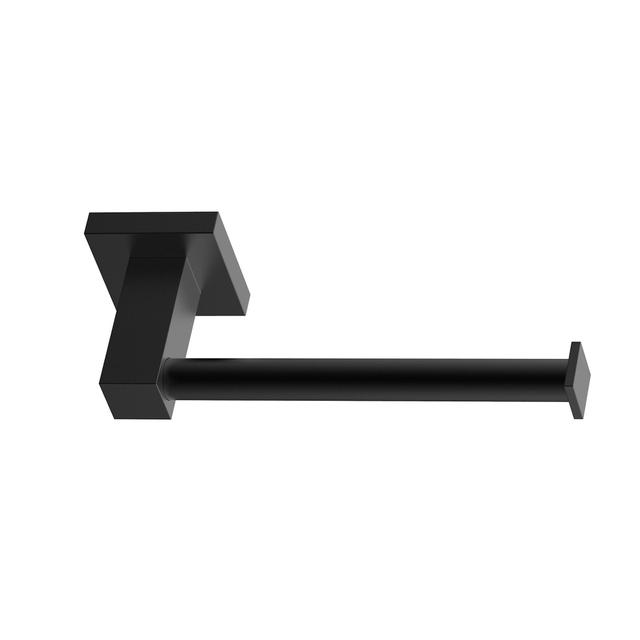 PORTAROTOLO SERIE KUBIK IN ACCIAIO NERO OPACO FISSAGGIO A MURO E ADESIVO | Tecnomat PORTAROTOLO SERIE KUBIK IN ACCIAIO NERO OPACO FISSAGGIO A MURO E ADESIVO - 2 | Tecnomat