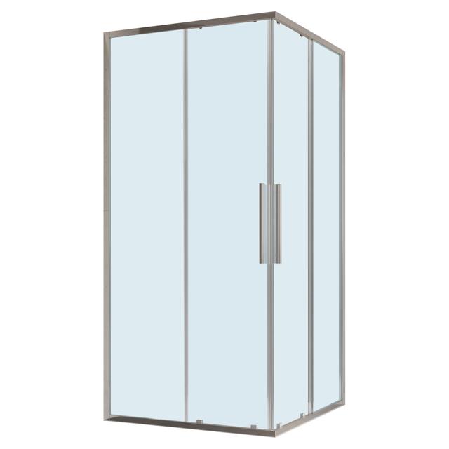 LATO PER ANGOLO SAX 97-99 cm H 200 cm VETRO TRASPARENTE 6 mm PROFILI ARGENTO LUCIDO | Tecnomat LATO PER ANGOLO SAX 97-99 cm H 200 cm VETRO TRASPARENTE 6 mm PROFILI ARGENTO LUCIDO - 2 | Tecnomat