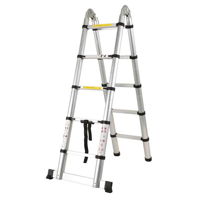 SCALA ALLUNGABILE ALLUMINIO 10 GRADINI PESO 11 kg PORTATA 150 kg ALTEZZA MASSIMA 320 cm | Tecnomat SCALA ALLUNGABILE ALLUMINIO 10 GRADINI PESO 11 kg PORTATA 150 kg ALTEZZA MASSIMA 320 cm - 2 | Tecnomat