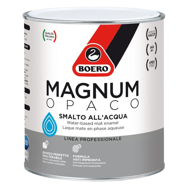 SMALTO ACQUA OPACO BOERO 0,75 l MAGNUM BIANCO E BASE BIANCA 10 - 12 m²/l PRONTO USO | Tecnomat SMALTO ACQUA OPACO BOERO 0,75 l MAGNUM BIANCO E BASE BIANCA 10 - 12 m²/l PRONTO USO - 2 | Tecnomat