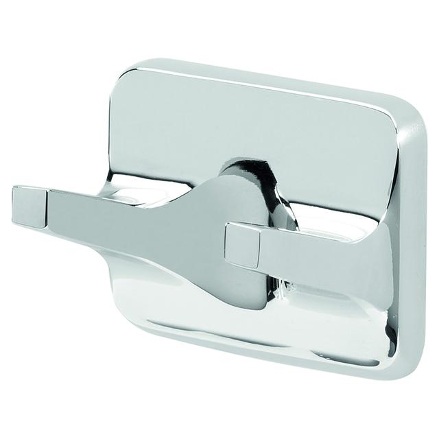 GANCIO DOPPIO SERIE K2 IN METALLO CROMATO FISSAGGIO A MURO | Tecnomat GANCIO DOPPIO SERIE K2 IN METALLO CROMATO FISSAGGIO A MURO - 2 | Tecnomat