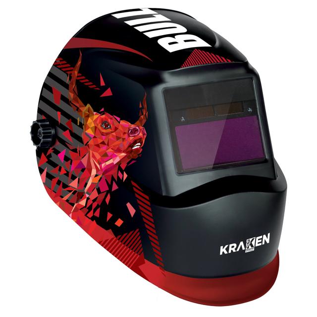 MASCHERA CASCO PER SALDATORE KRAKEN GRAFICA TORO ROSSO LCD TROU COLOR DISPLAY 90x34 mm | Tecnomat MASCHERA CASCO PER SALDATORE KRAKEN GRAFICA TORO ROSSO LCD TROU COLOR DISPLAY 90x34 mm - 2 | Tecnomat