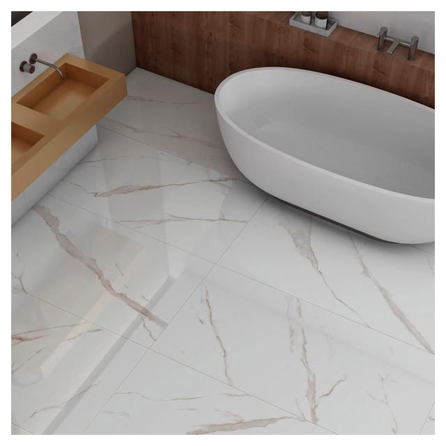PAV/RIV INT MARMO CARRARA CALACATTA 60x120x0,7 cm PEI 3 RETT GRES PORCELLANATO | Tecnomat PAV/RIV INT MARMO CARRARA CALACATTA 60x120x0,7 cm PEI 3 RETT GRES PORCELLANATO | Tecnomat