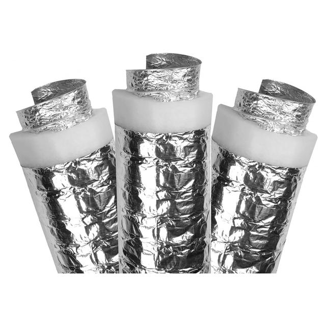TUBO FLESSIBILE ISOLATO CON PARETE IN ALLUMINIO E POLIESTERE D.152 mm L 10 m | Tecnomat TUBO FLESSIBILE ISOLATO CON PARETE IN ALLUMINIO E POLIESTERE D.152 mm L 10 m - 2 | Tecnomat