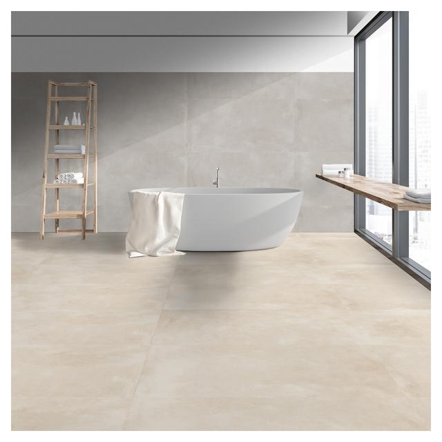 PAVIMENTO INTERNO CEMENT BEIGE 60x60x0,85 cm PEI 4 R9 RETT GRES PORCELLANATO | Tecnomat PAVIMENTO INTERNO CEMENT BEIGE 60x60x0,85 cm PEI 4 R9 RETT GRES PORCELLANATO - 2 | Tecnomat